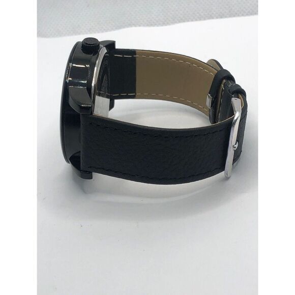 Vince Camuto Unisex Black Leather Digital Black Dial Quartz Genuine Watch OP209 - Picture 8 of 9